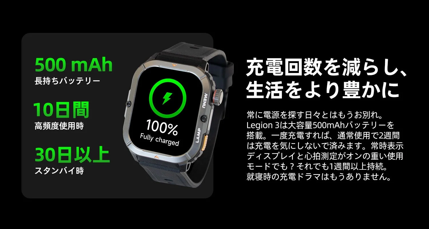 長時間バッテリー