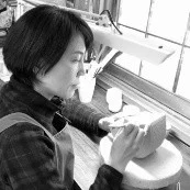 中島美静氏の作業風景