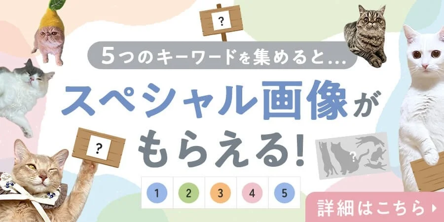キーワードを集めてスペシャル画像がもらえるキャンペーン