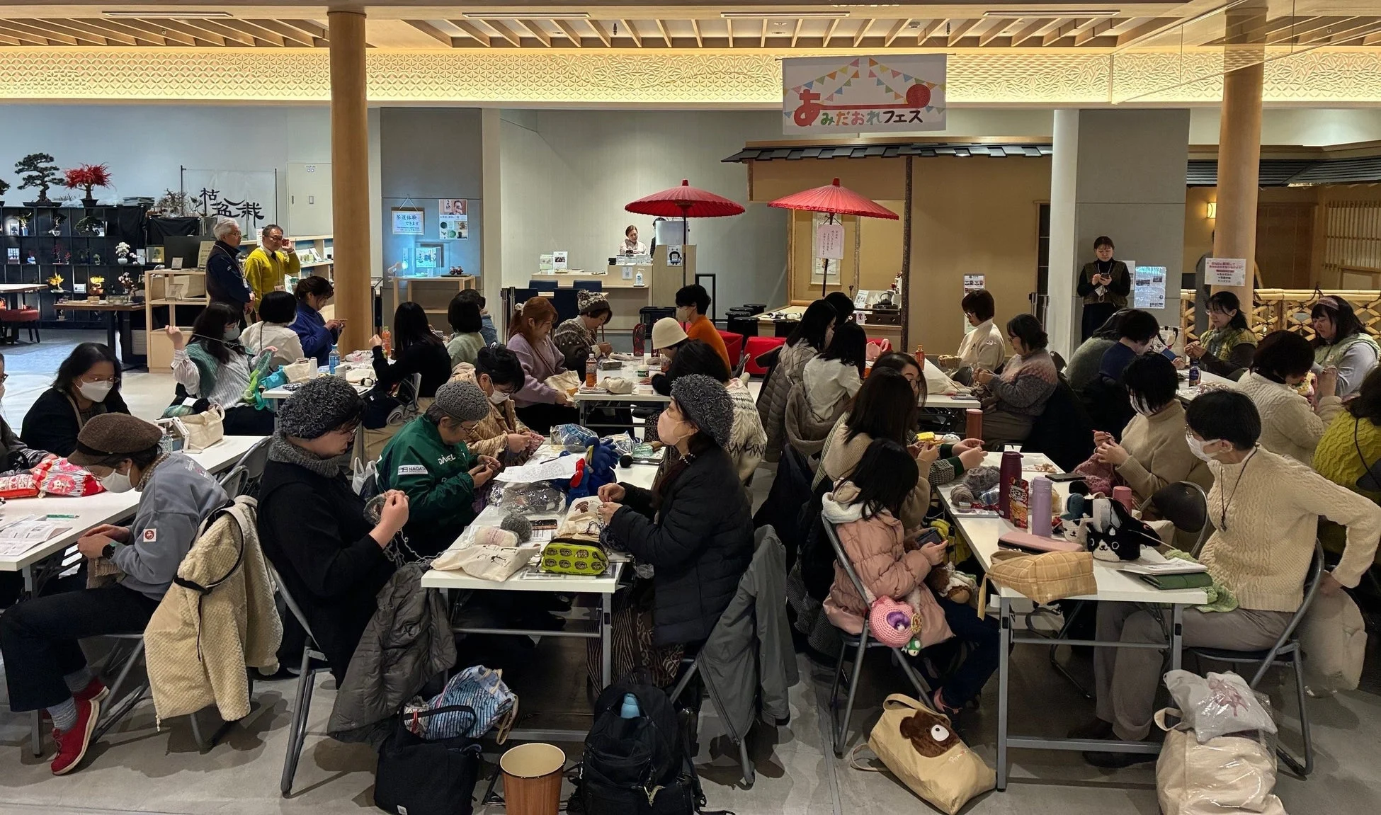 編み物イベントの様子