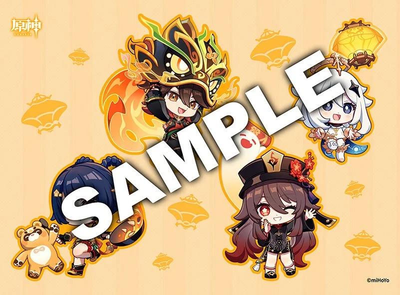 原神 コラボ描きおろしキャラクターステッカー