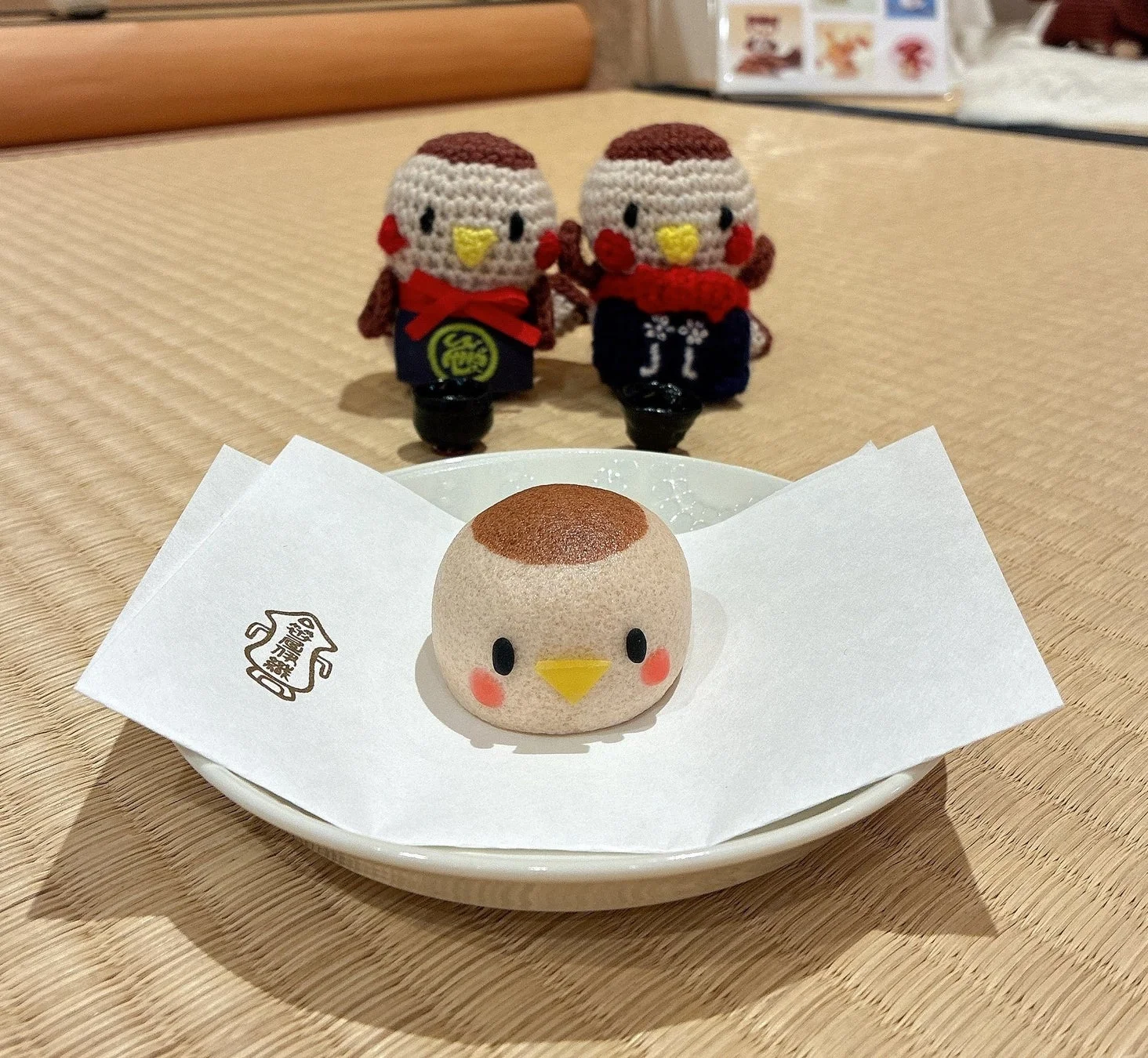 ひよこの和菓子とあみぐるみ