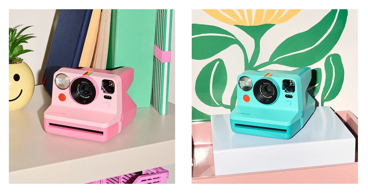 Polaroid Now Generation 3 ピンクとティール