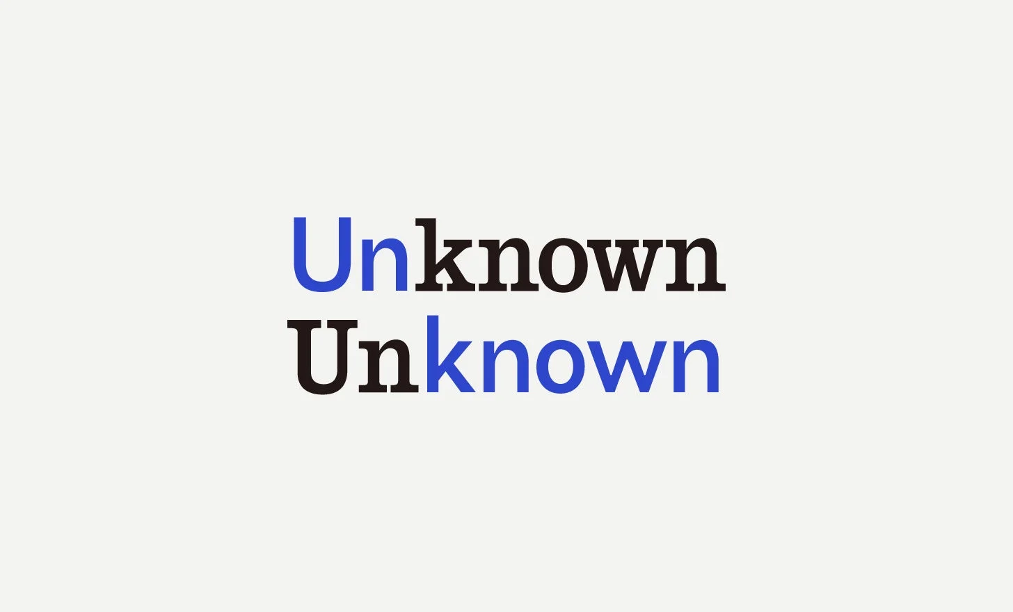 Unknown Unknownのロゴ