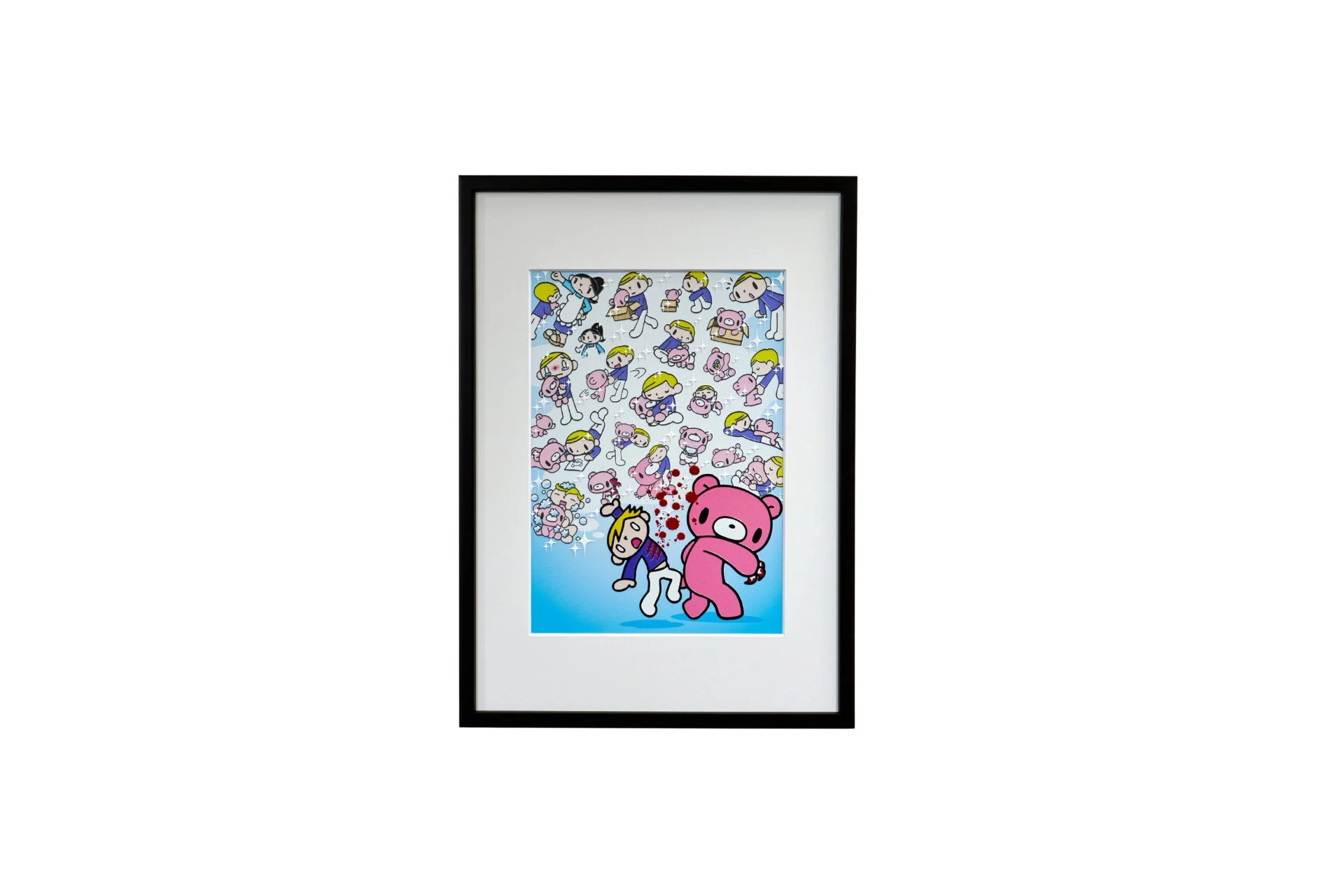 グルーミーベアが少年を襲うイラスト