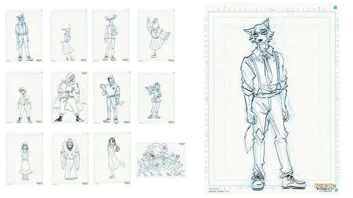 線画リーフレット