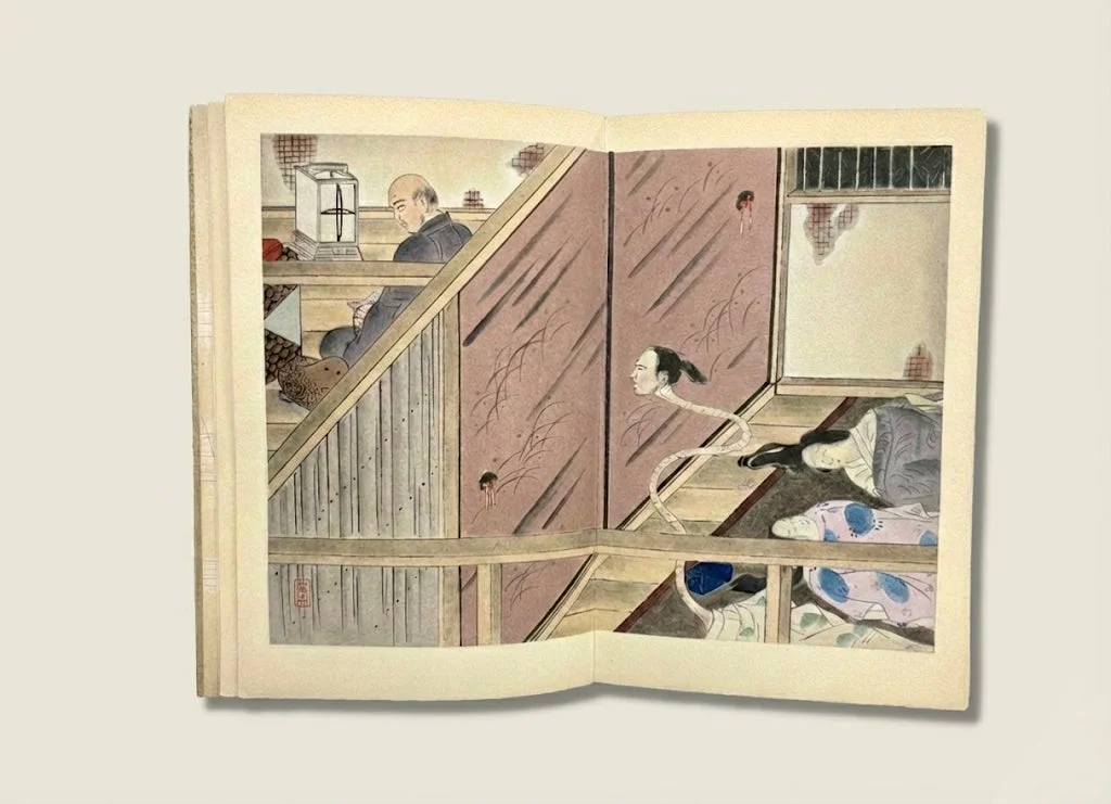 ろくろ首を描いた浮世絵