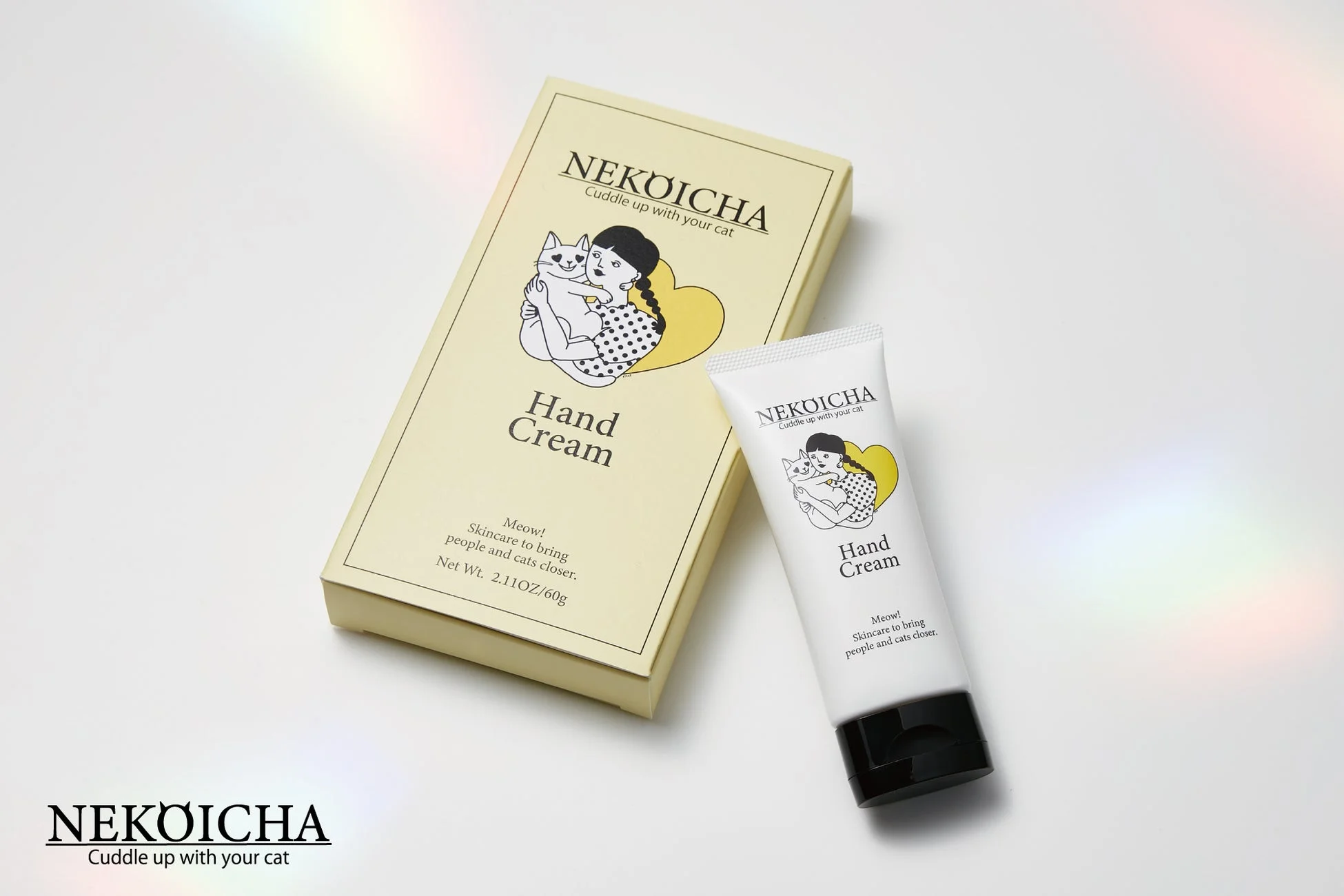 ねこいちゃハンドクリームのパッケージ