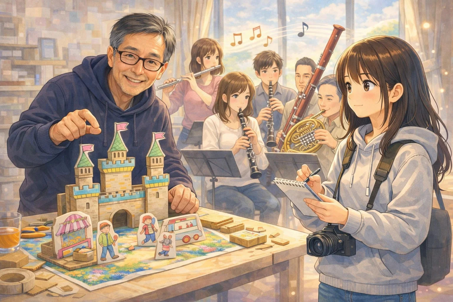 たちぶんまつりを取材するまちなか記者