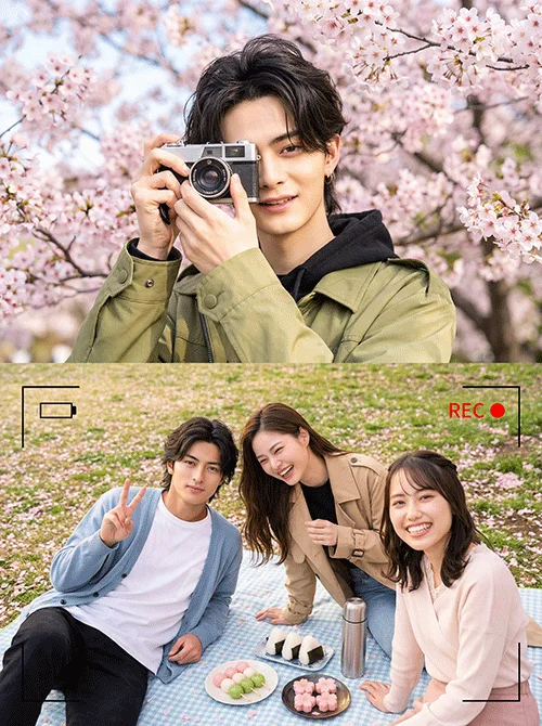 桜とピクニック