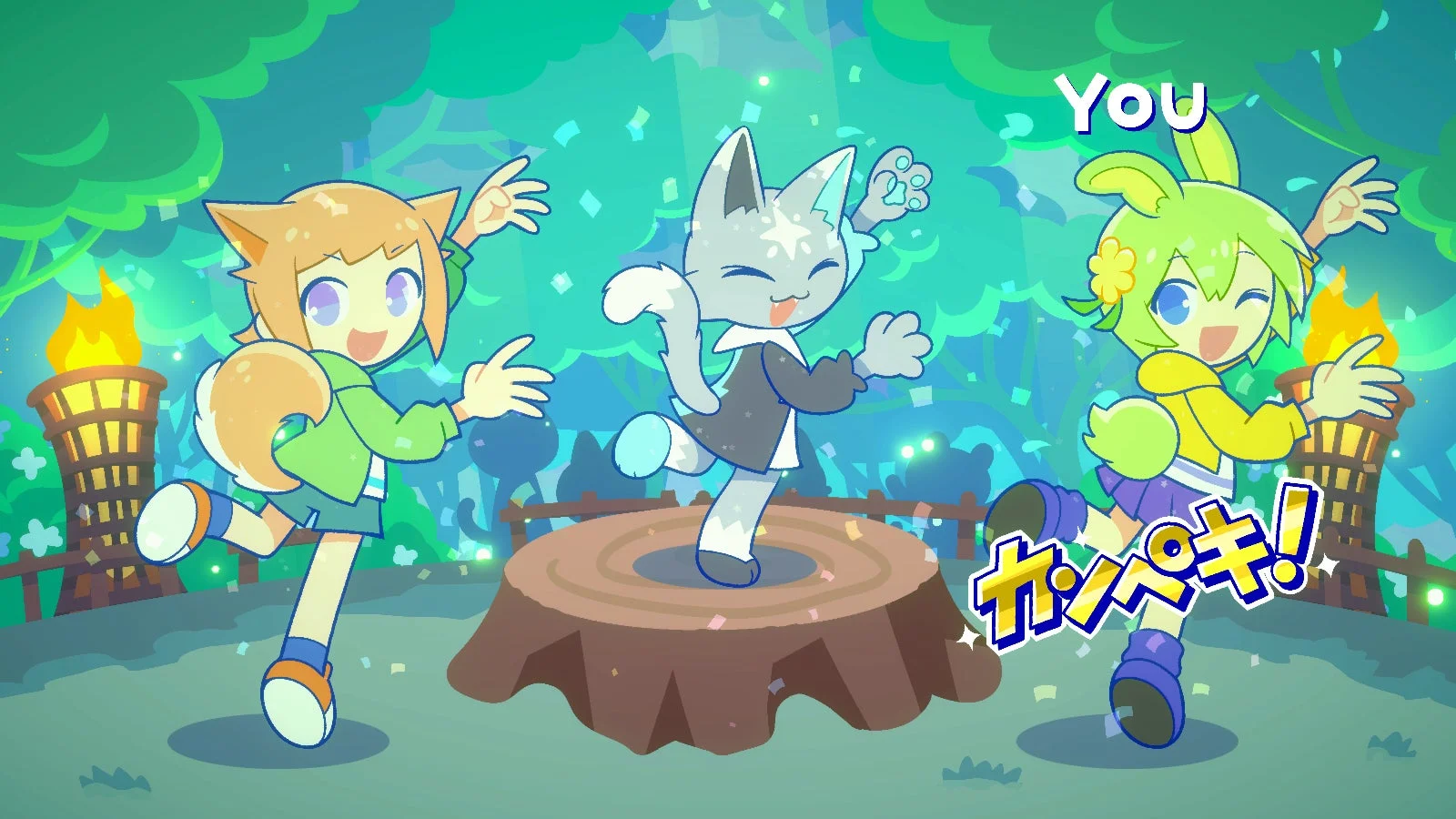 キャラクターたちのダンス