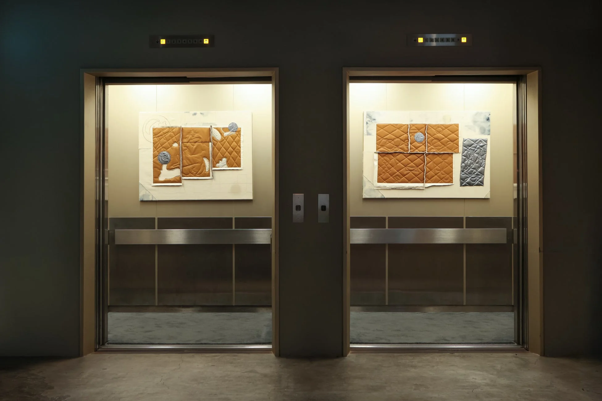 正木美穂氏の作品「キルティングのコンポジション」