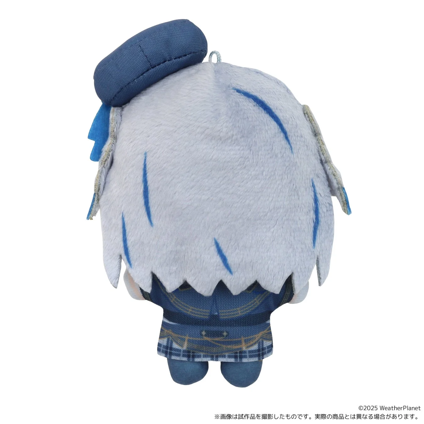 青いキャラクターのぬいパル（背面）