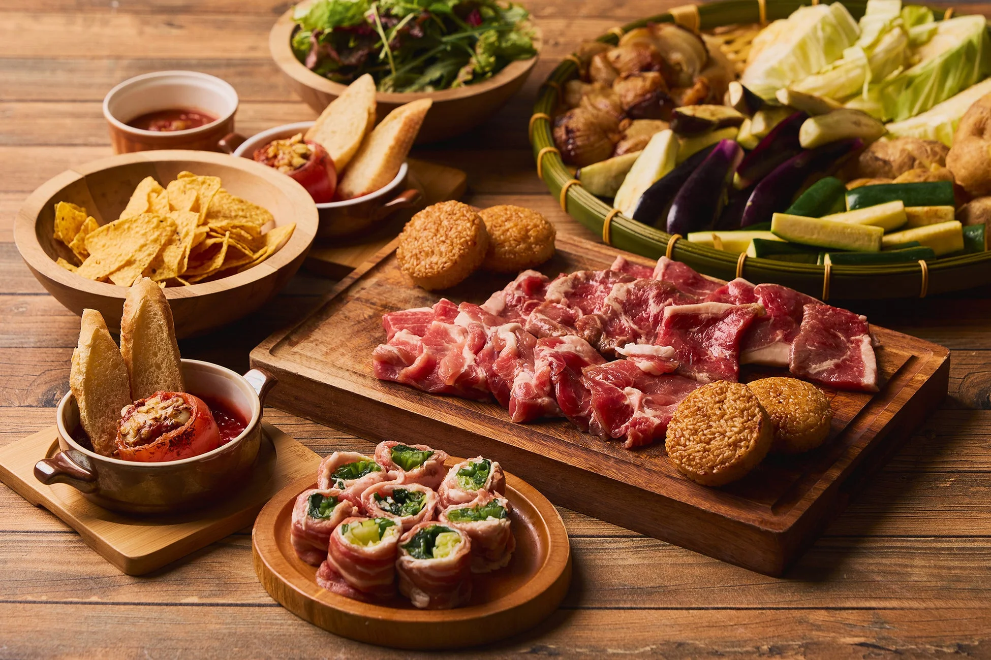 ISO BBQの豪華な料理