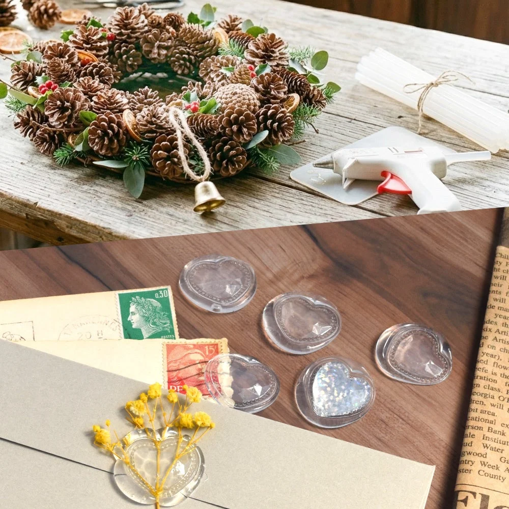 シーリングスタンプ風のクラフト作品