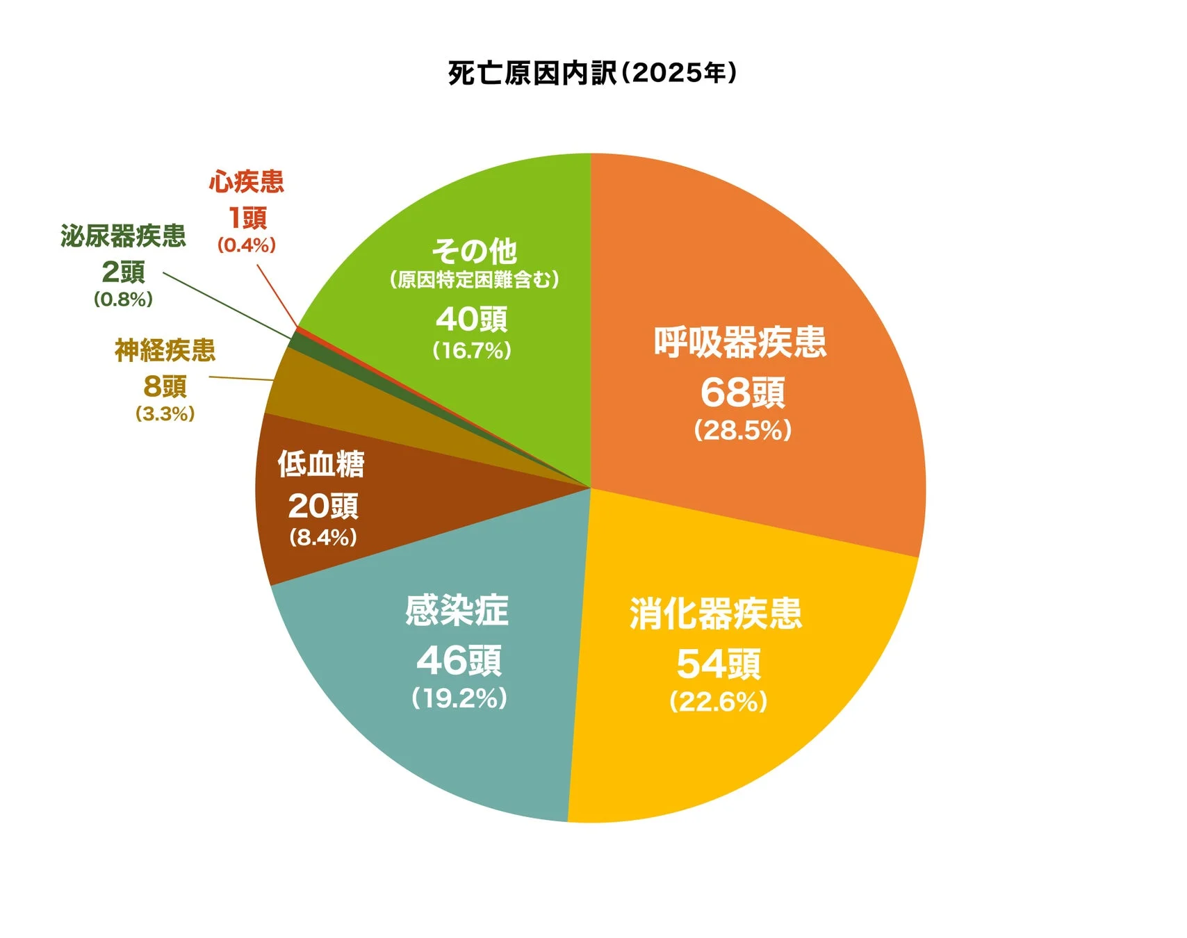 死亡原因内訳 (2025年)