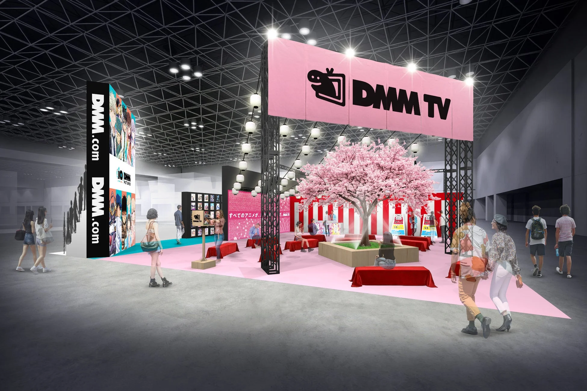 DMM TVさくら祭りの休憩所