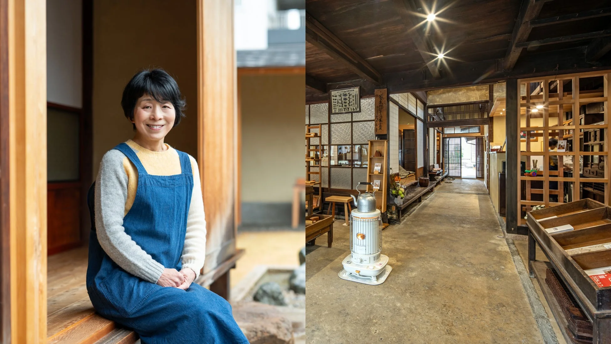 古民家カフェ「小倉屋」の様子