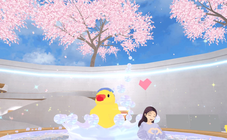 桜が舞うバーチャルショールーム