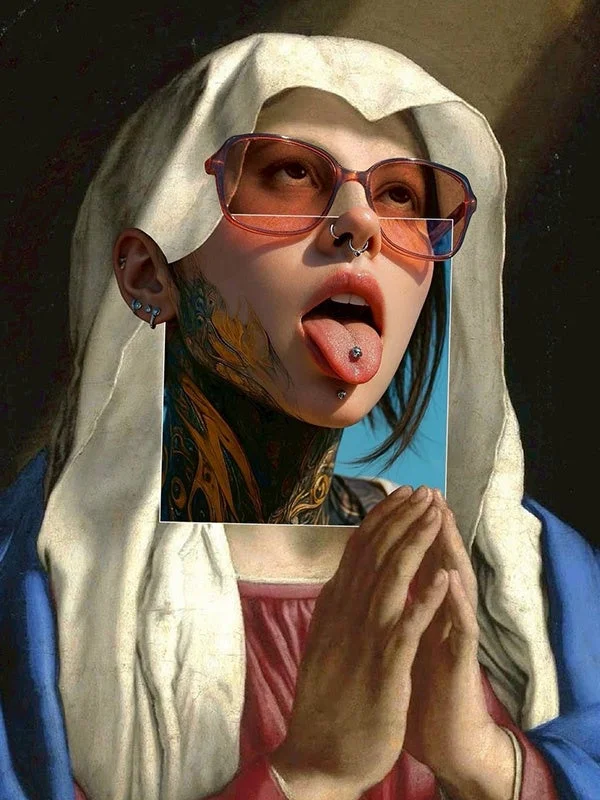 コラージュアート作品