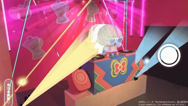 DJブースでパフォーマンスするキャラクター