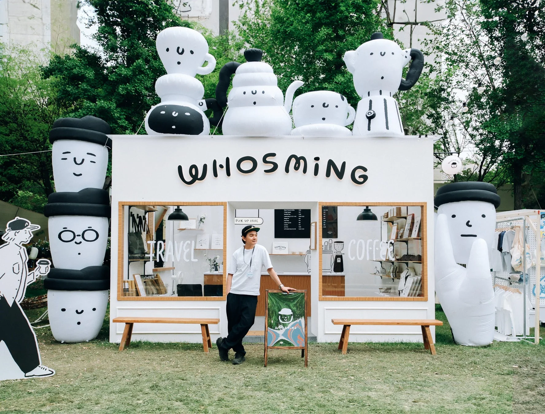 WHOSMiNG氏のポップアップコーヒーショップ