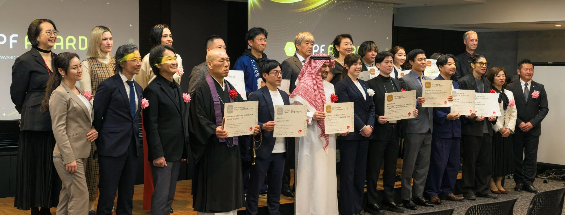 CJPFアワード授賞式での集合写真