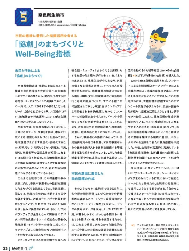 奈良県生駒市の協創によるまちづくりの事例