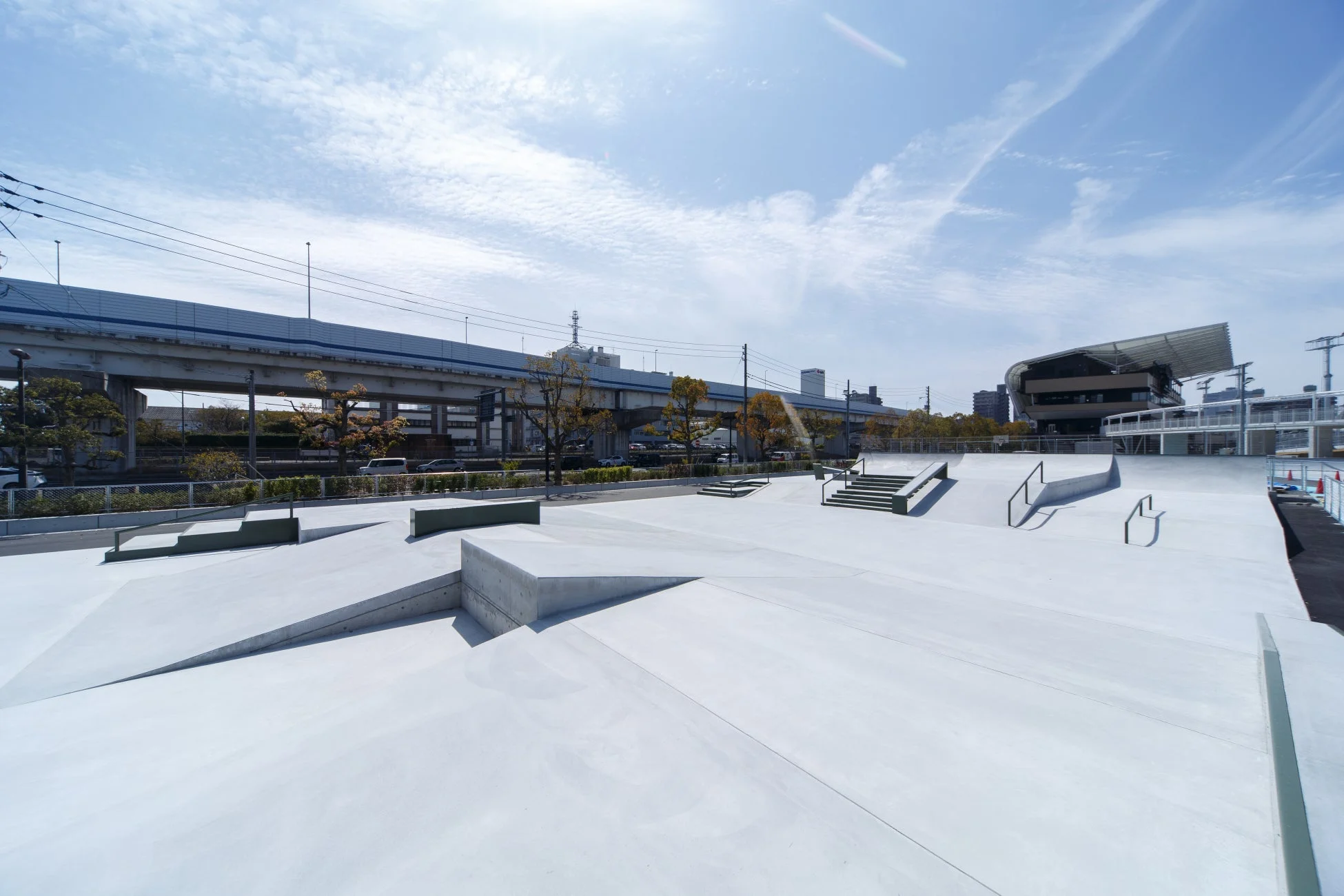 スケートボード上級者ゾーン