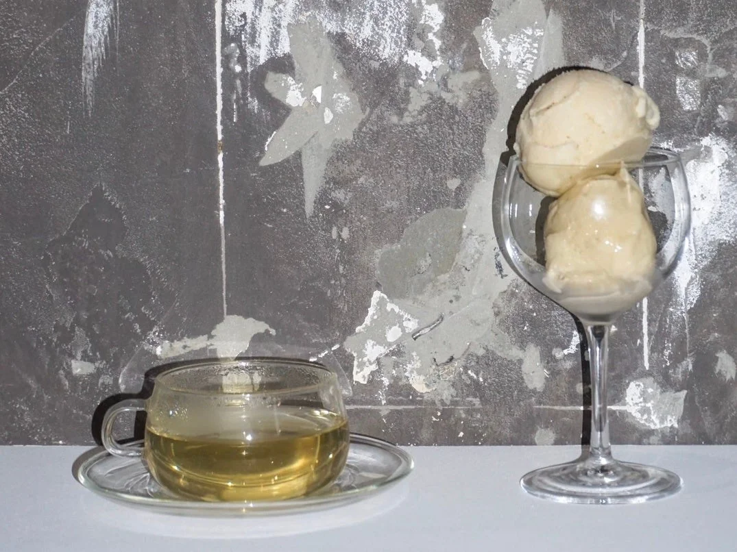 ジェラートとお茶