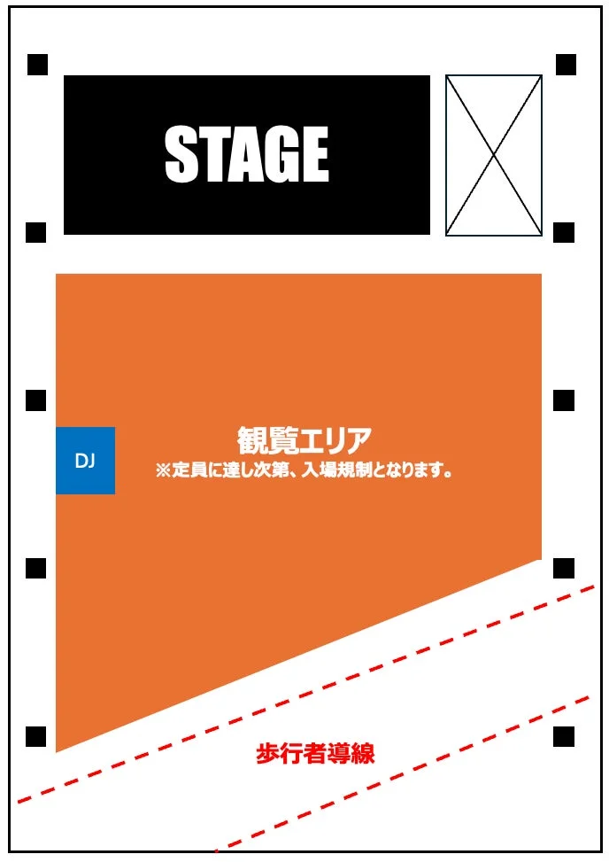 イベント会場の配置図