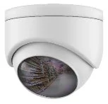 白いドーム型の防犯カメラ