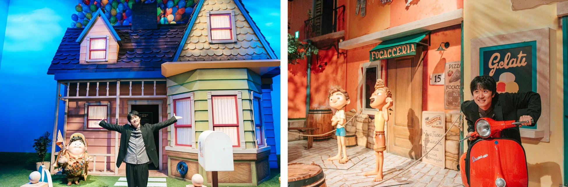 カールじいさんの空飛ぶ家とあの夏のルカの展示