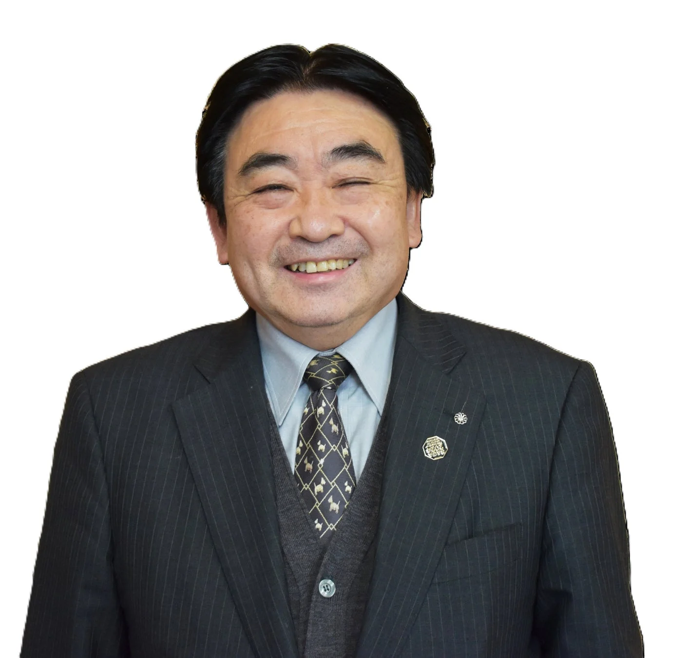 松田一也町長のポートレート