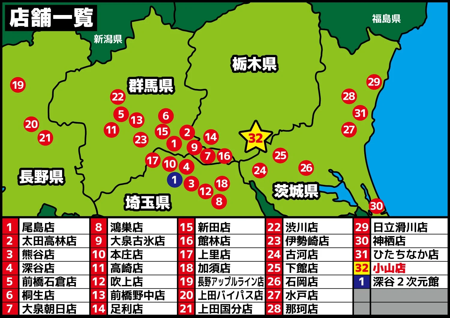 利根書店店舗一覧地図