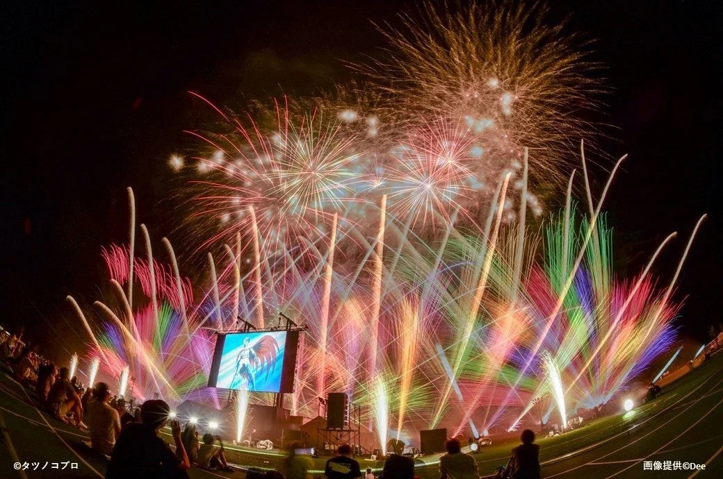 花火と映像の融合