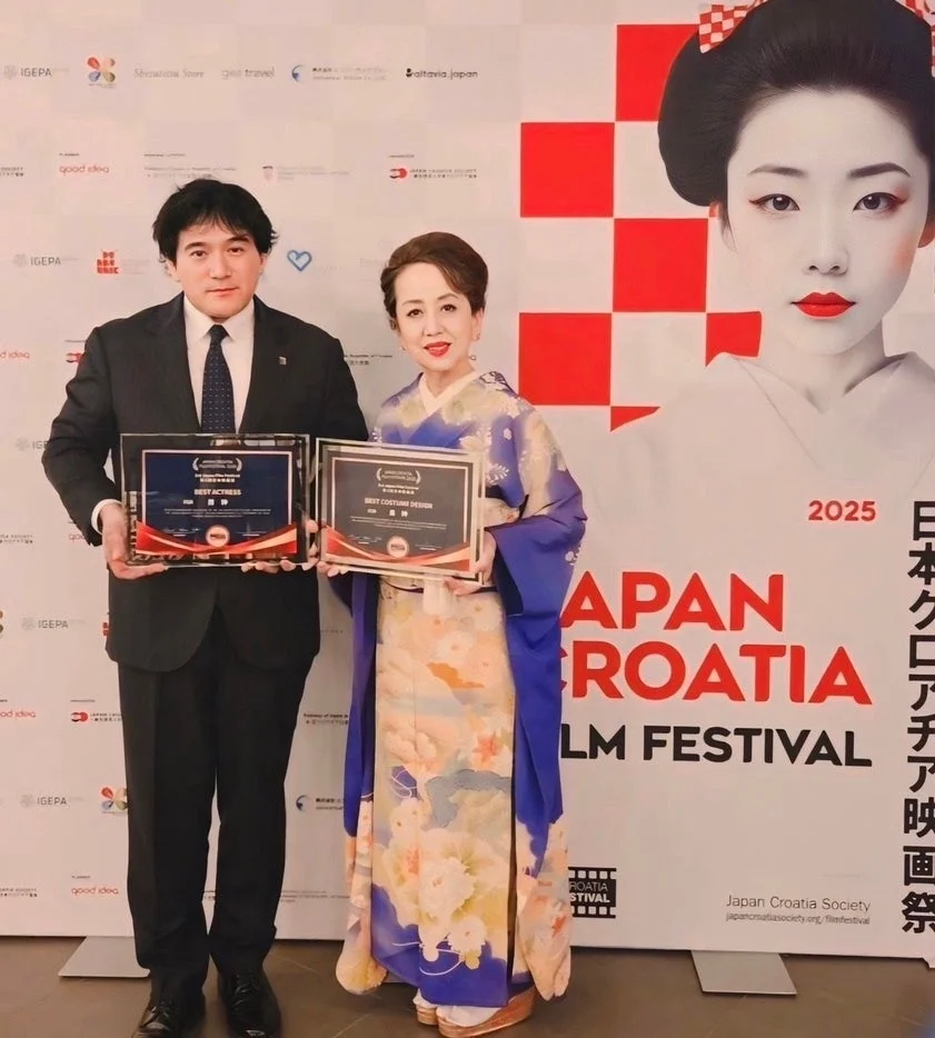 日本クロアチア映画祭での授賞式の様子