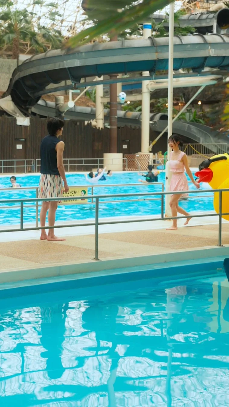 スパリゾートハワイアンズでのシーン