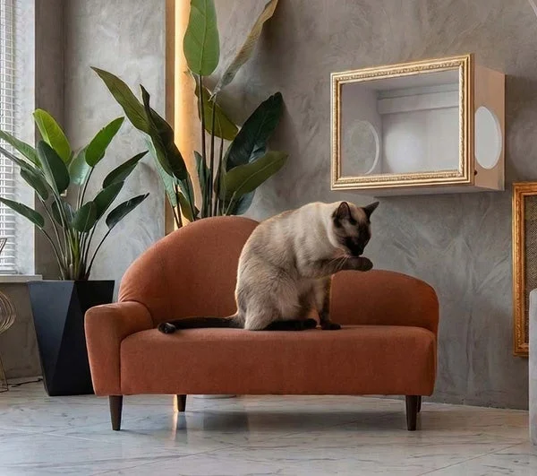 ペット対応生地採用ミニソファ