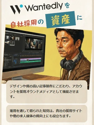 Wantedlyを自社採用の資産に