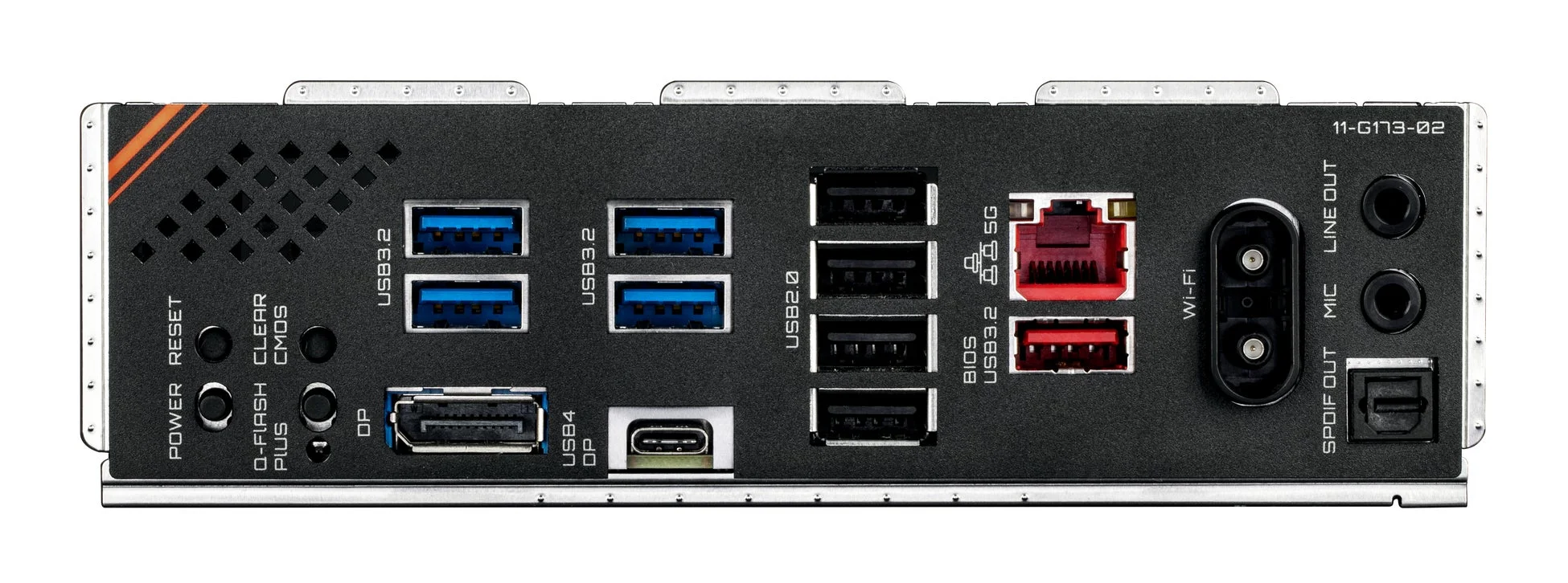 Z890M FORCE DUO X WIFI7 I/Oパネル