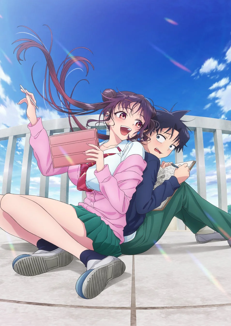 TVアニメ「描くなるうえは」第1弾キービジュアル