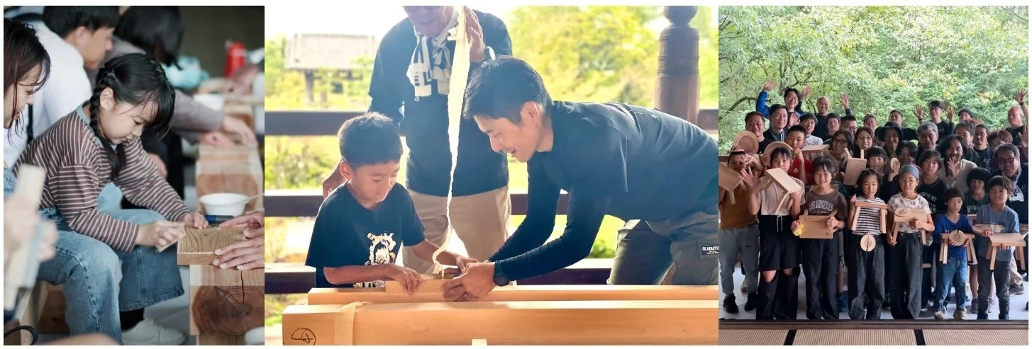 子供と大人の木工体験ワークショップ