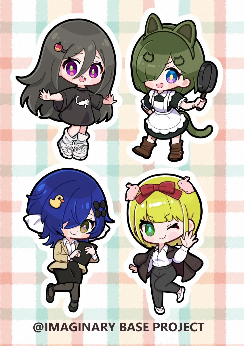 ちびキャラデザインのコラボグッズ