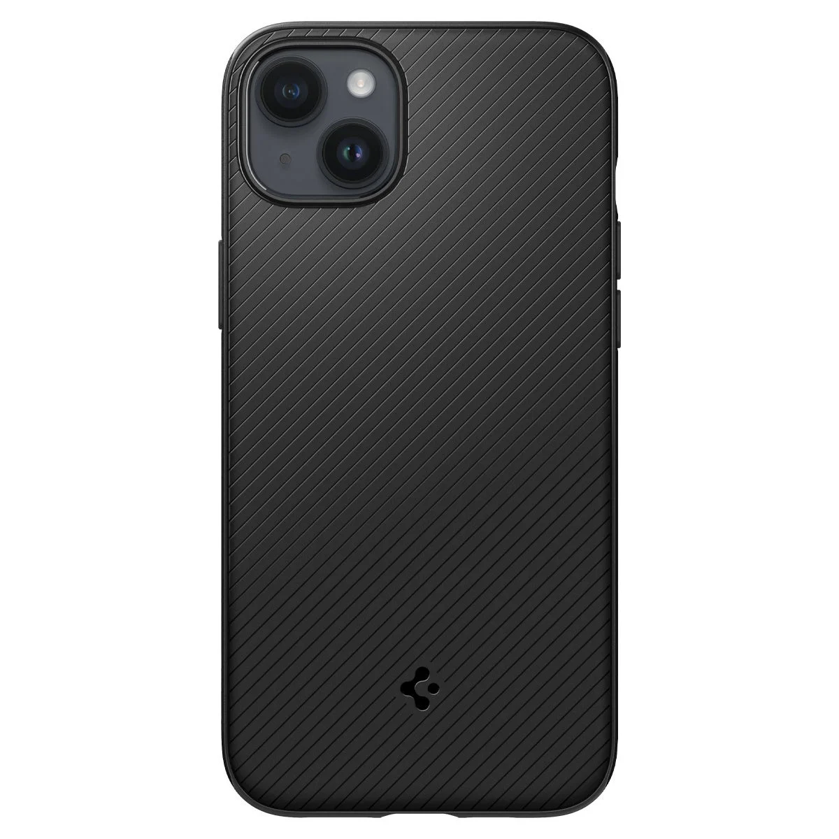 黒色のSpigenスマートフォンケース