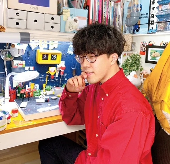 Mozu氏の作業風景