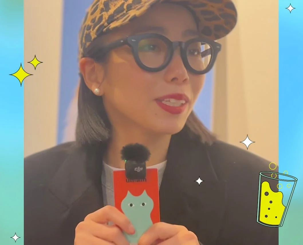 DJIマイクを装着した女性