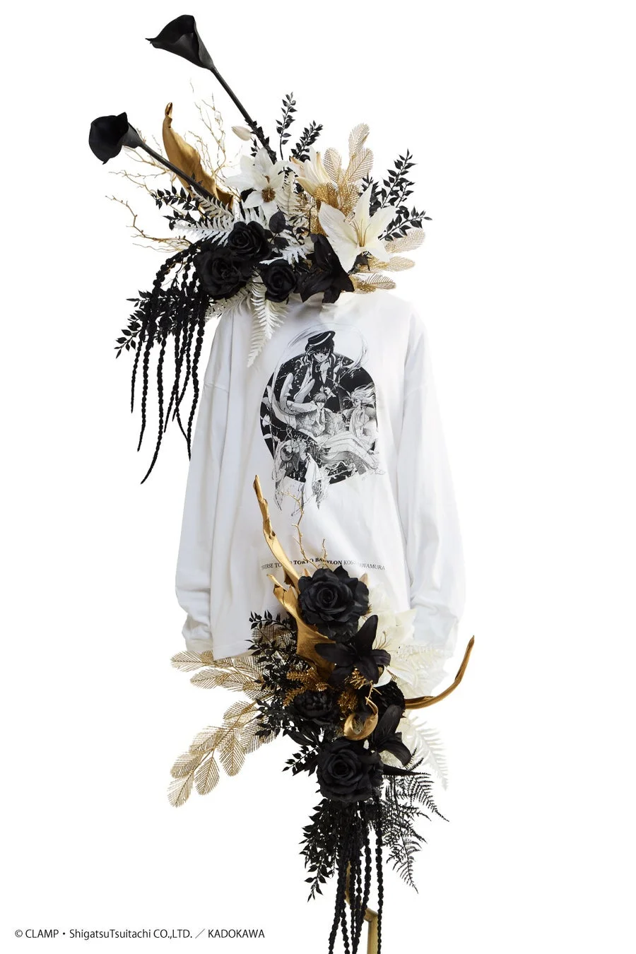 東京BABYLON グラフィックロングスリーブTシャツ