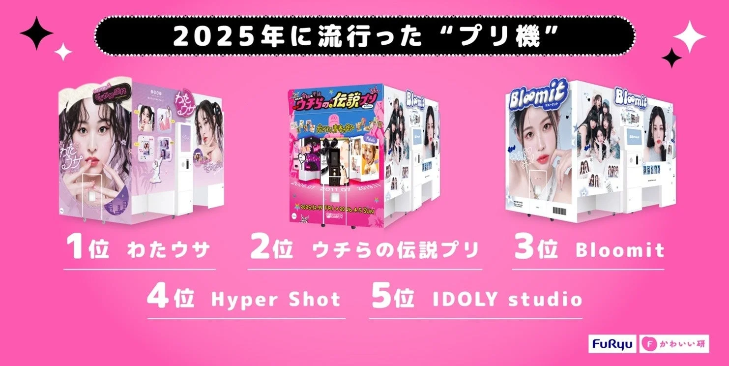 2025年に流行したプリ機