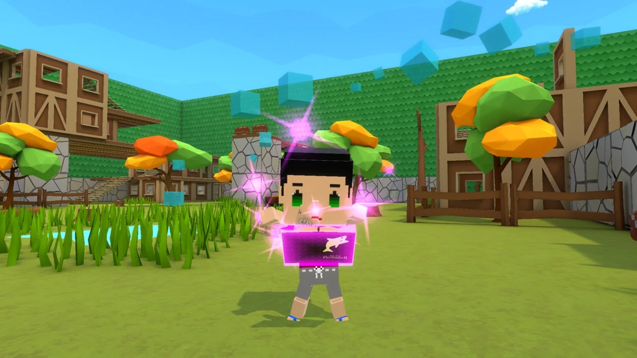 ボクセルアートのゲームキャラクター